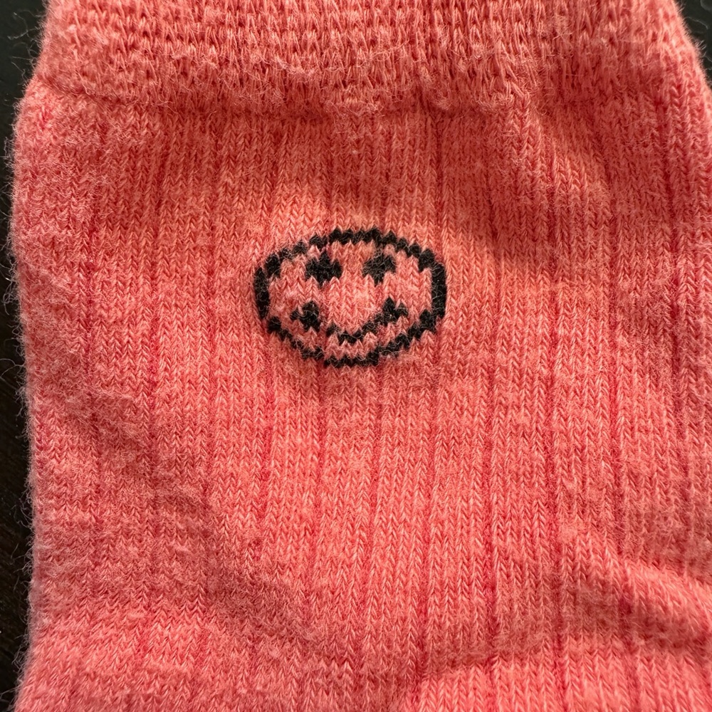 Kids' Smiley Face Socks, Set of 5 - Shoe Size 1-2